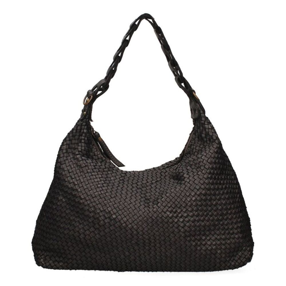 Chiara Ferretti Leather Satchel, Black